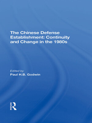 cover image of The Chinese Defense Establishment